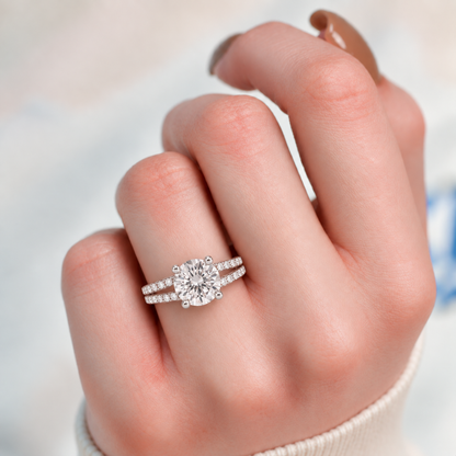 Round Split Pave