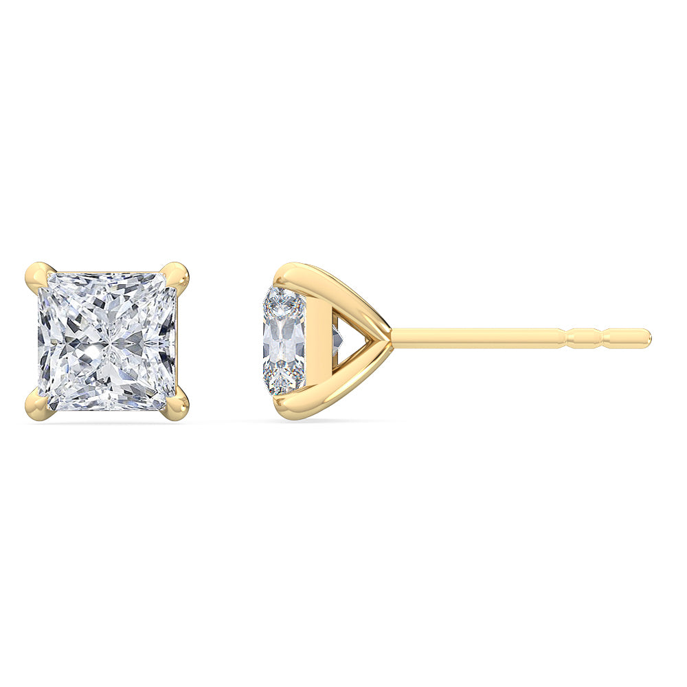 4 Prong Princess Studs