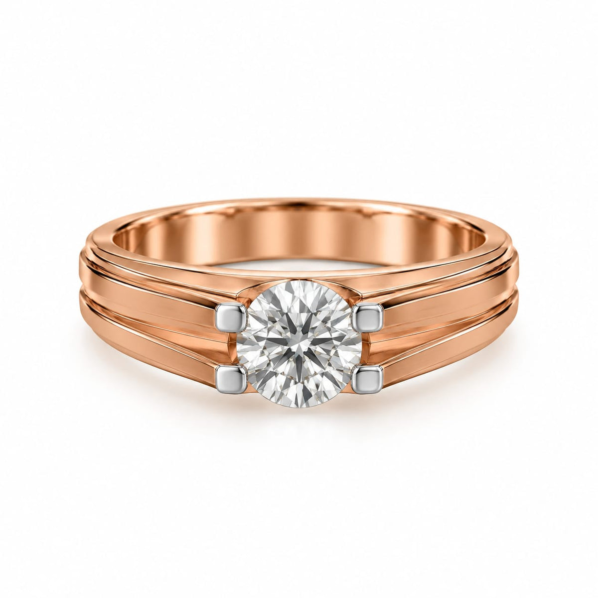 Handsome Men's Solitaire Ring