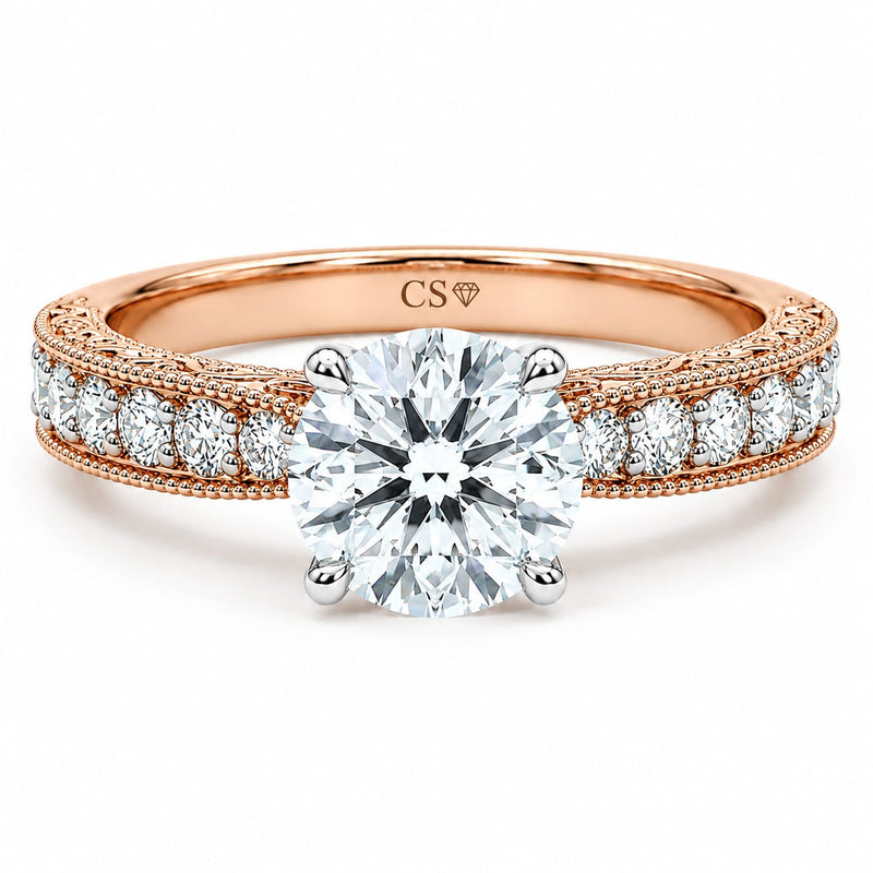 Surface Prong Pave Set
