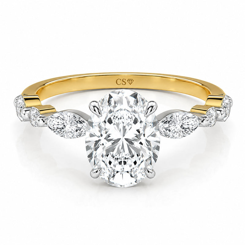 Oval Marquise Shoulder
