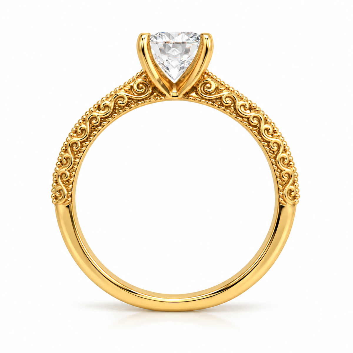 Surface Prong Pave Set