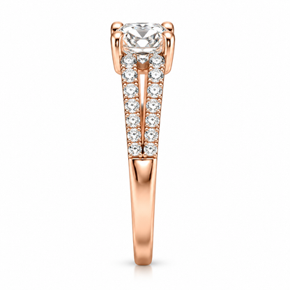Round Split Pave
