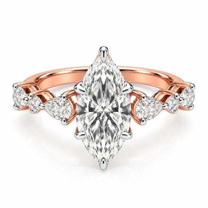 Marquise Pear Round sides
