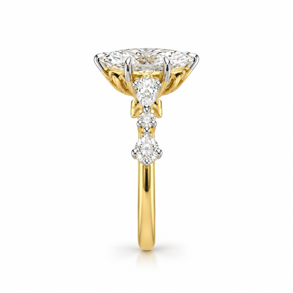 Marquise Pear Round sides