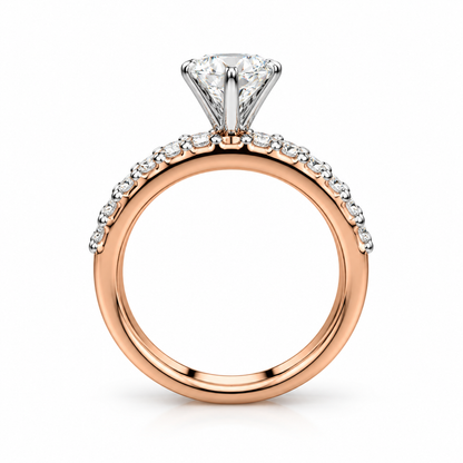 Round Triple Pave set