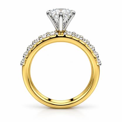 Round Triple Pave set