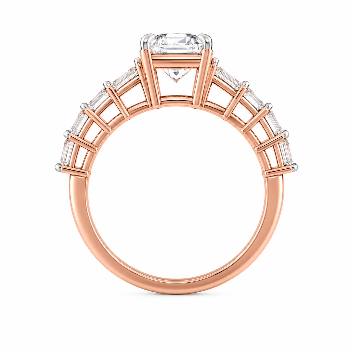 Round Scaloop Pave Set