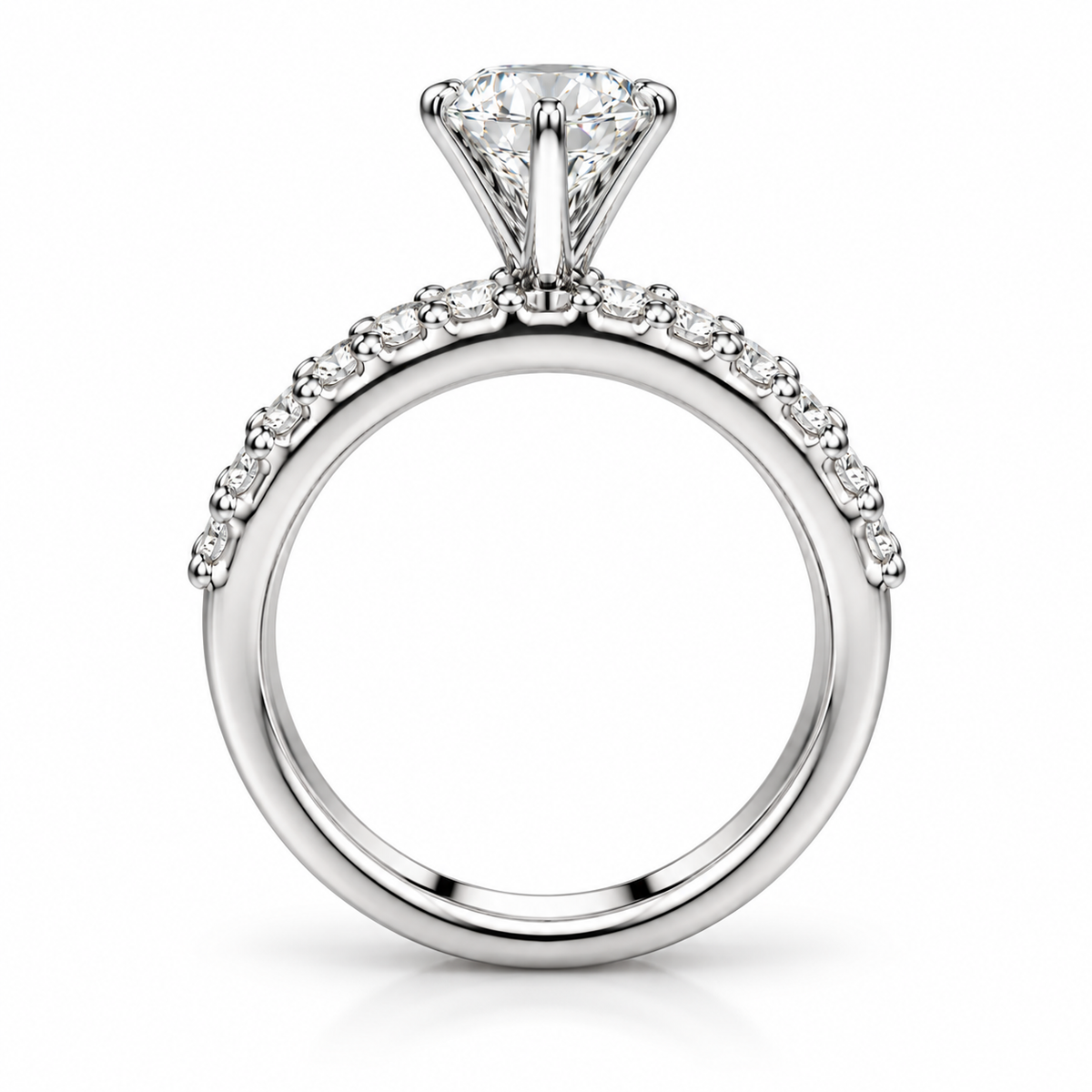 Round Triple Pave set