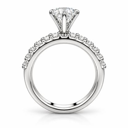 Round Triple Pave set