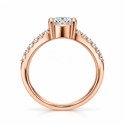 Round Split Pave