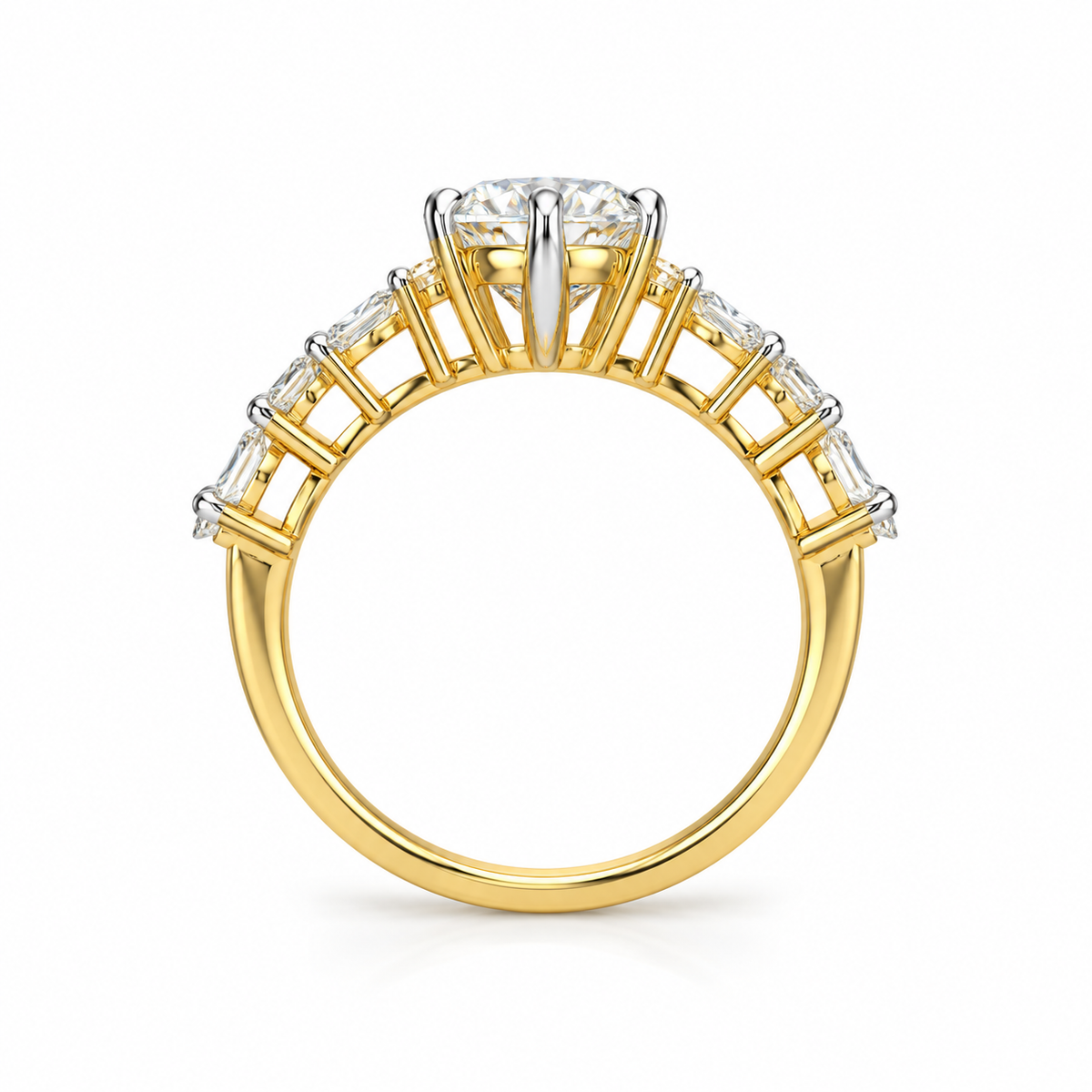 Marquise Pear Round sides