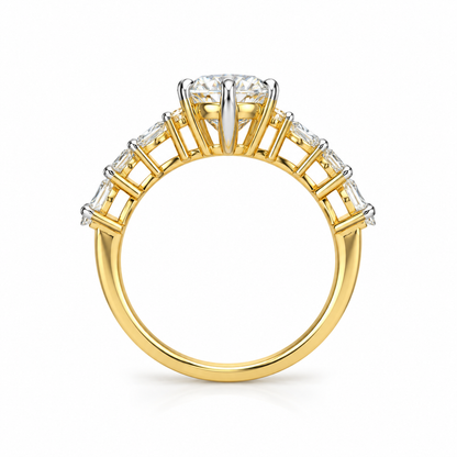 Marquise Pear Round sides