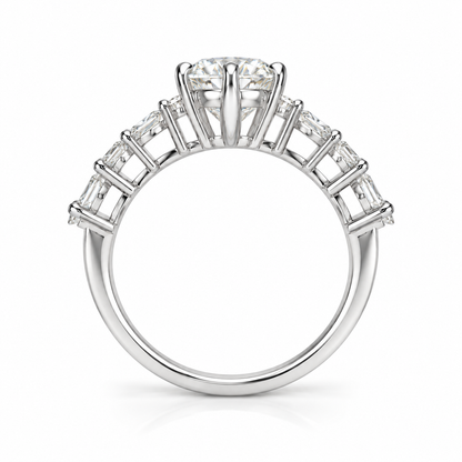 Marquise Pear Round sides