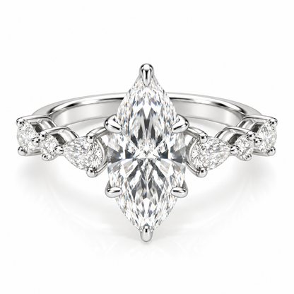 Marquise Pear Round sides