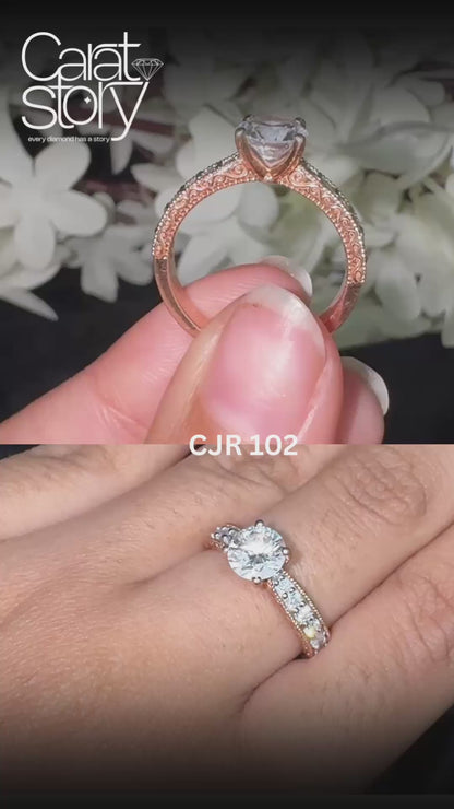 Surface Prong Pave Set