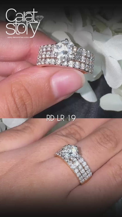 Round Triple Pave set