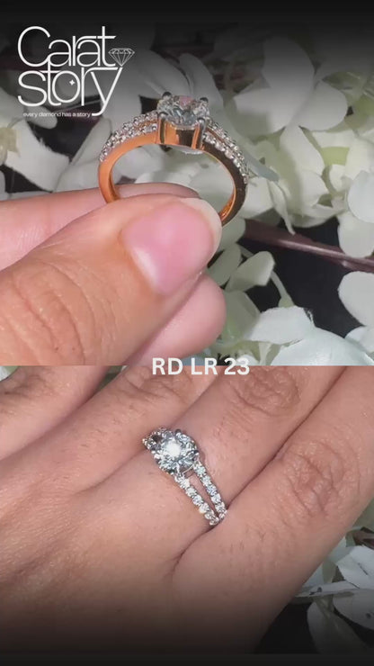 Round Split Pave