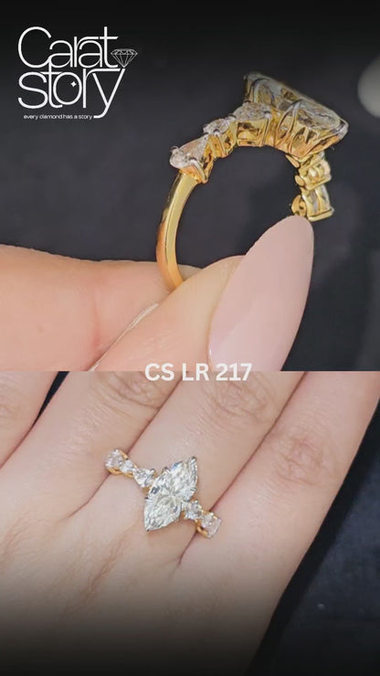 Marquise Pear Round sides